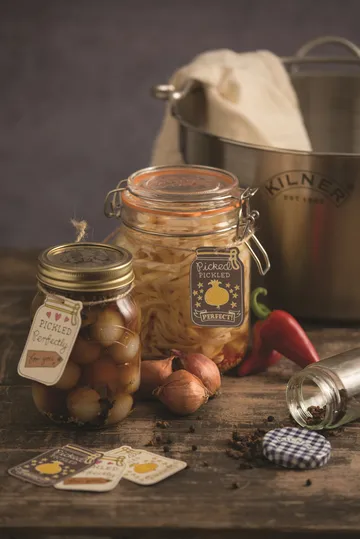 Kilner round jar with clamp - Clear, 1 L - Kilner