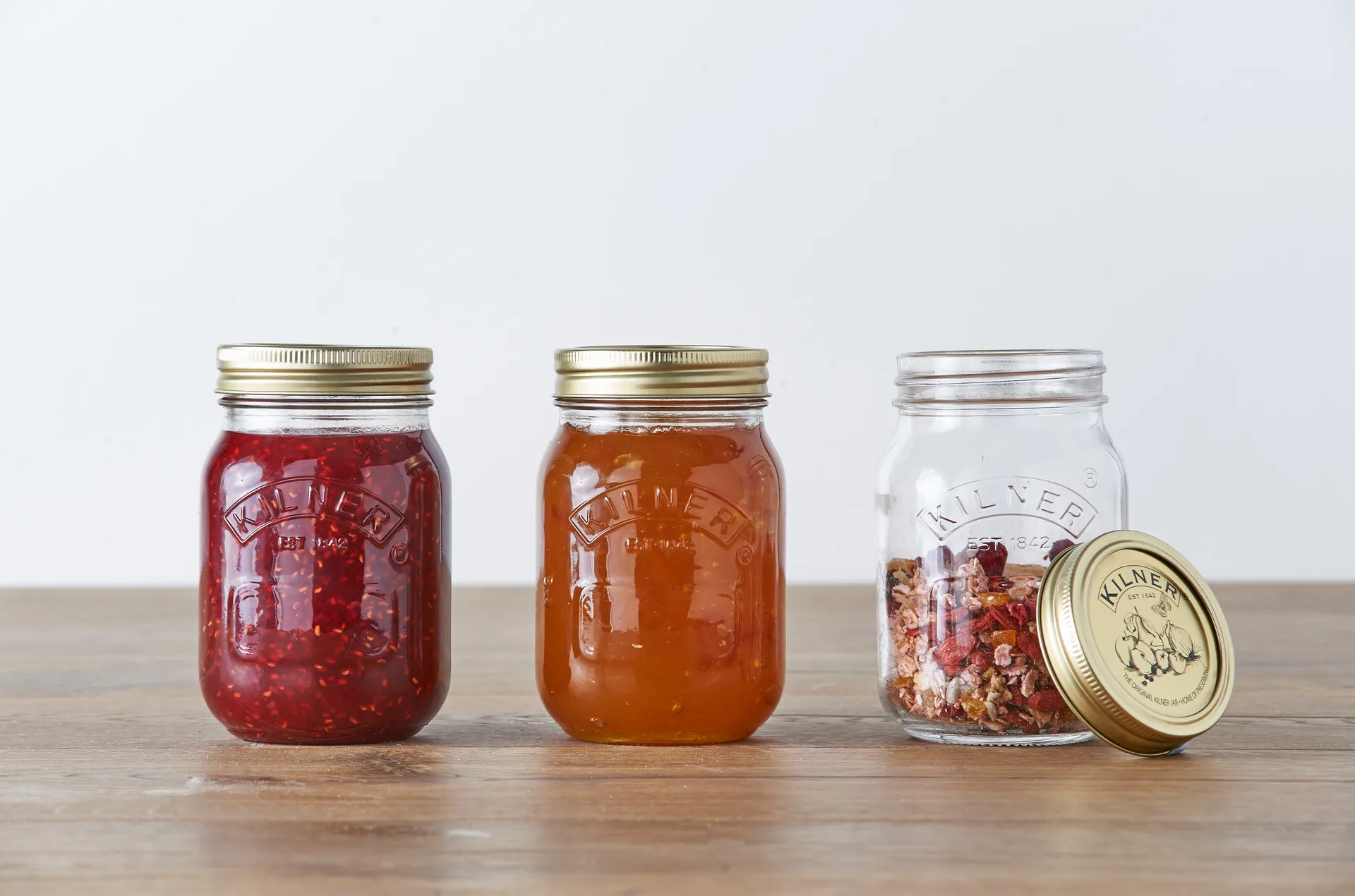 Kilner round preserving jar, Clear-gold, 0.5 L Kilner
