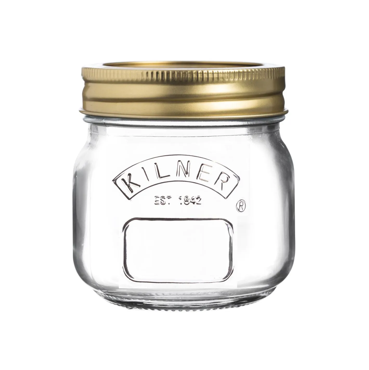 Kilner round preserving jar, Clear-gold, 250 ml Kilner