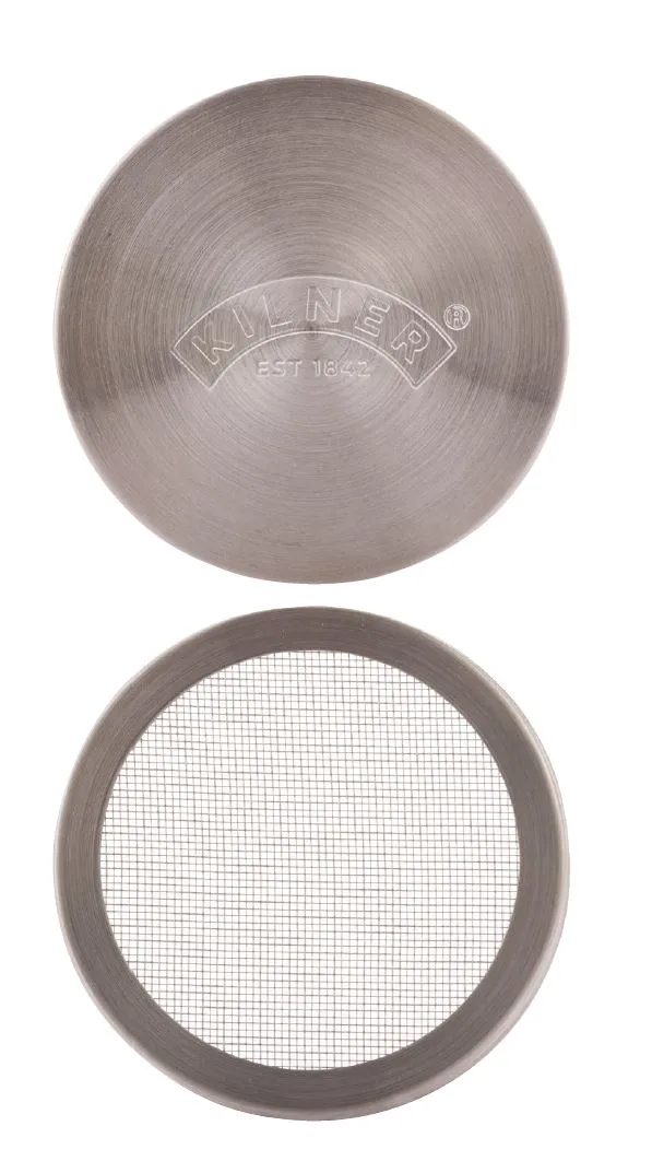 Kilner sieve jar set, Clear-stainless steel, 0.5 L Kilner