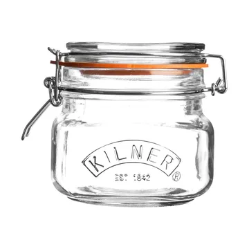 Kilner square clip top jar - Clear, 0.5 L - Kilner