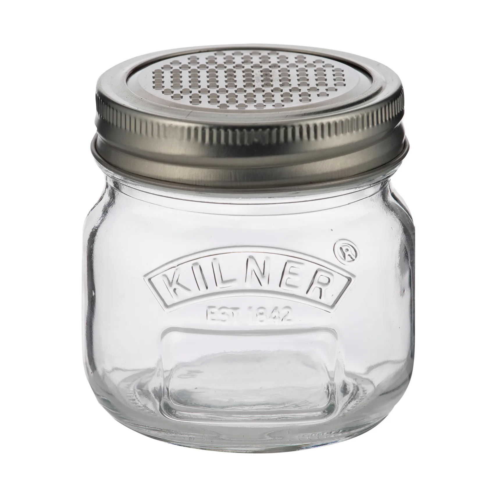 Kilner storage jar with grating lid, Silver-clear, 250 ml Kilner
