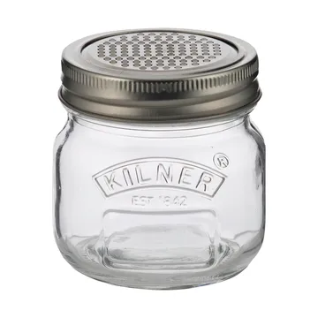 Kilner storage jar with grating lid - Silver-clear, 250 ml - Kilner