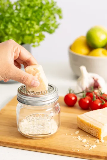 Kilner storage jar with grating lid - Silver-clear, 250 ml - Kilner