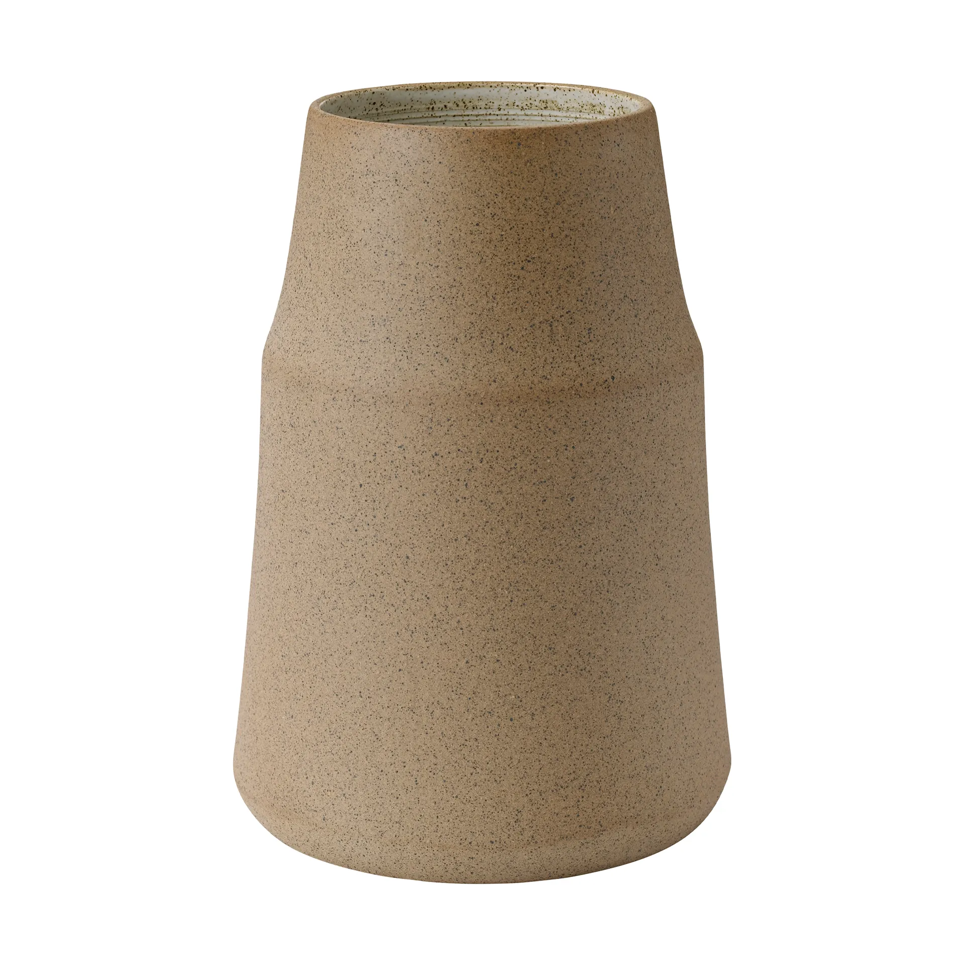 Clay vase 18 cm, Warm sand Knabstrup Keramik
