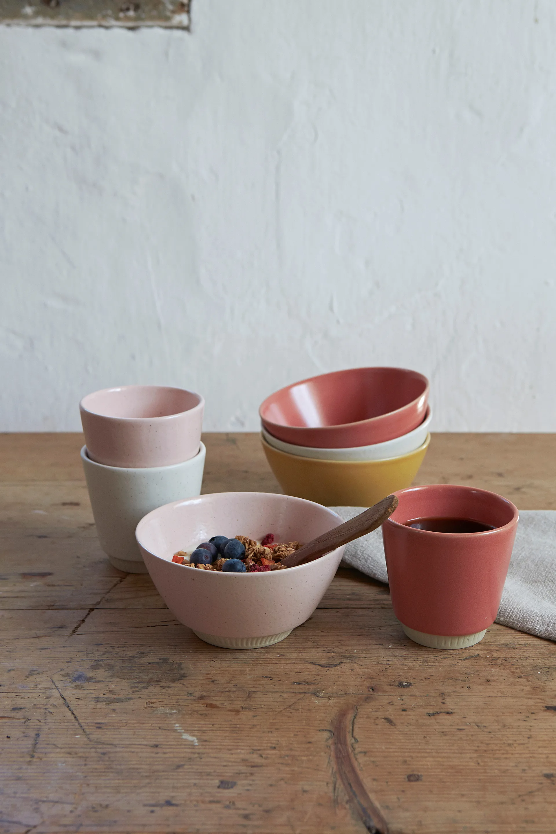 Colorit bowl Ø14 cm, Pink Knabstrup Keramik