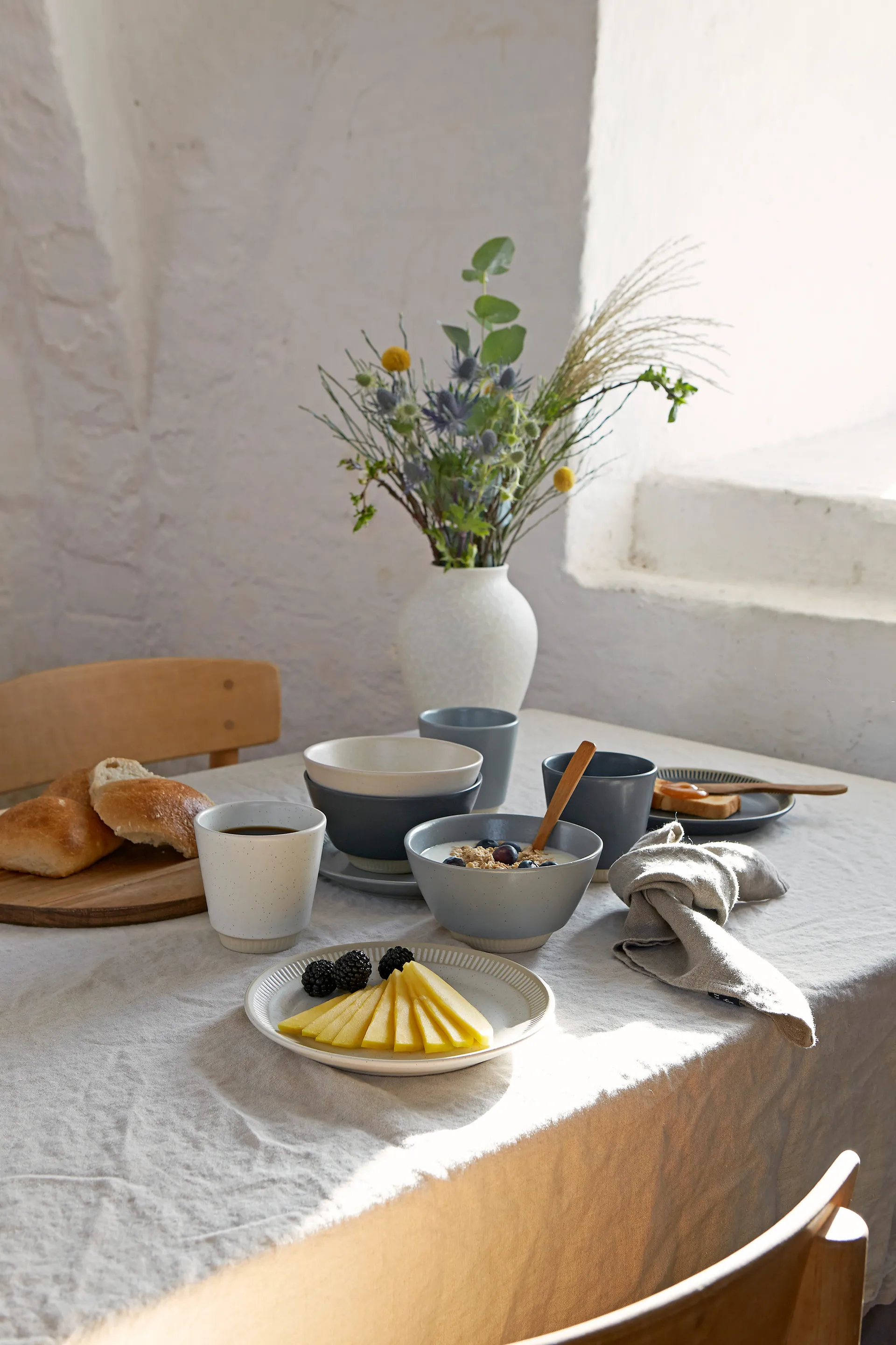 Colorit plate Ø19 cm, Sand Knabstrup Keramik