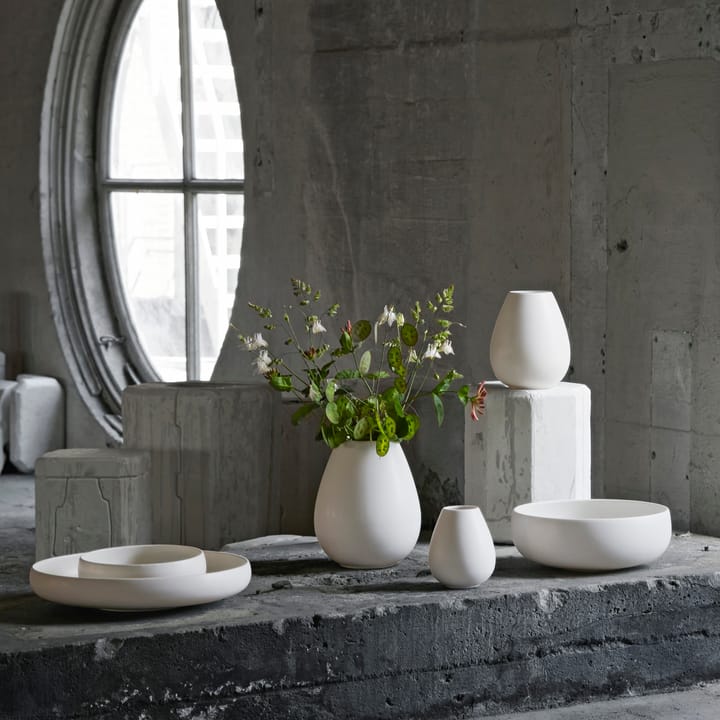 Earth vase 14 cm, white Knabstrup Keramik
