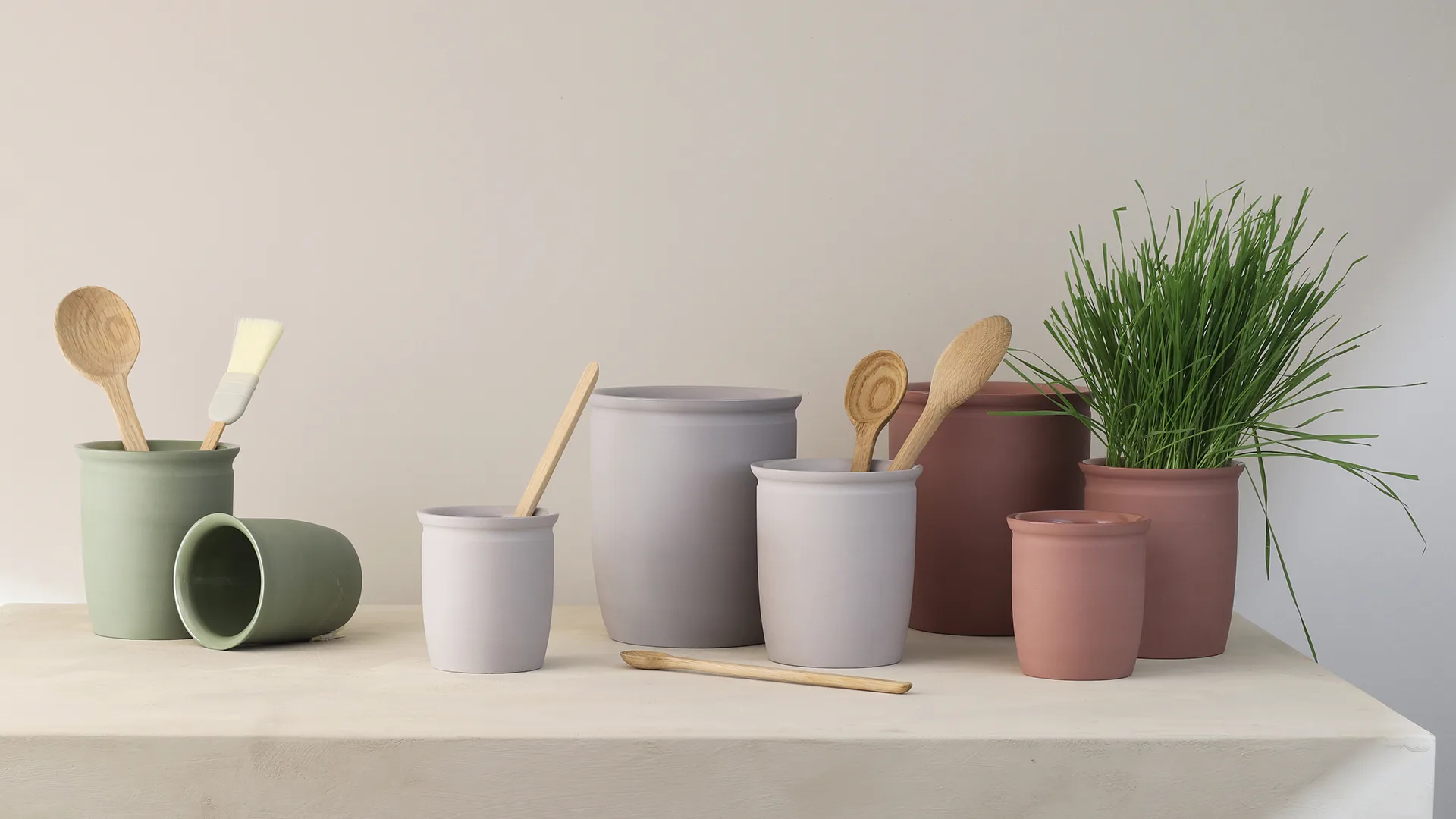 Knabstrup preserving jar, Dark rose, 0.5 L Knabstrup Keramik