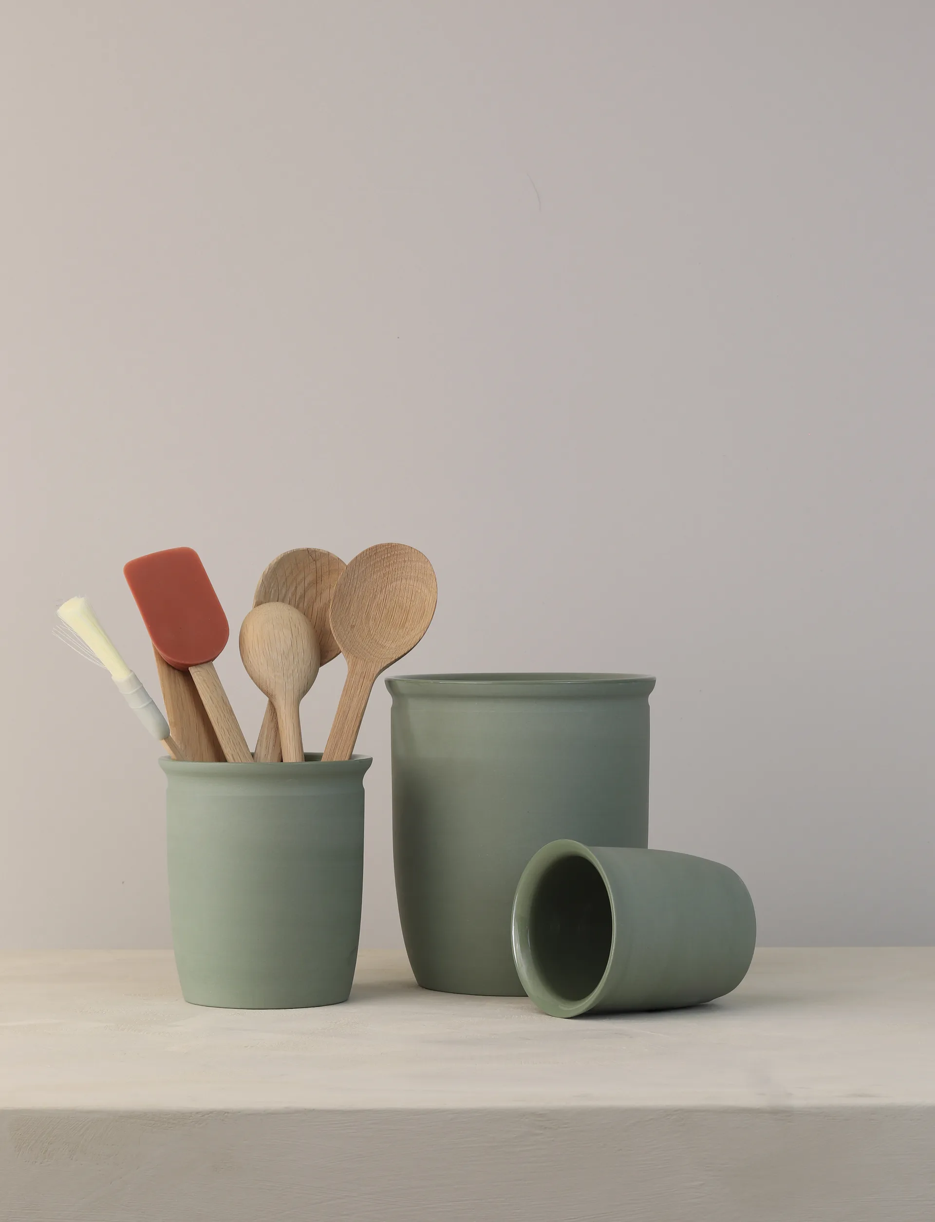 Knabstrup preserving jar, Olive, 2 L Knabstrup Keramik