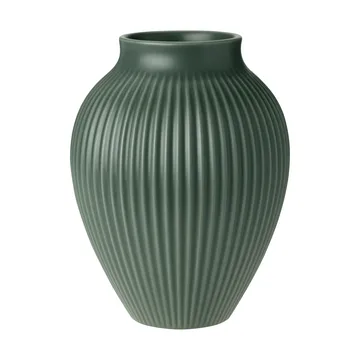 Knabstrup vase ripple matte celadon green - 20 cm - Knabstrup Keramik