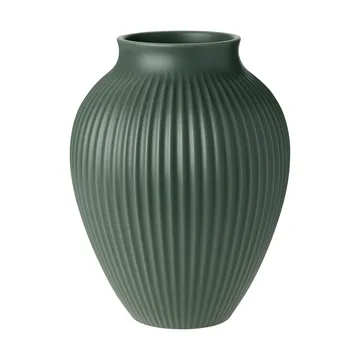Knabstrup vase ripple matte celadon green - 27 cm - Knabstrup Keramik