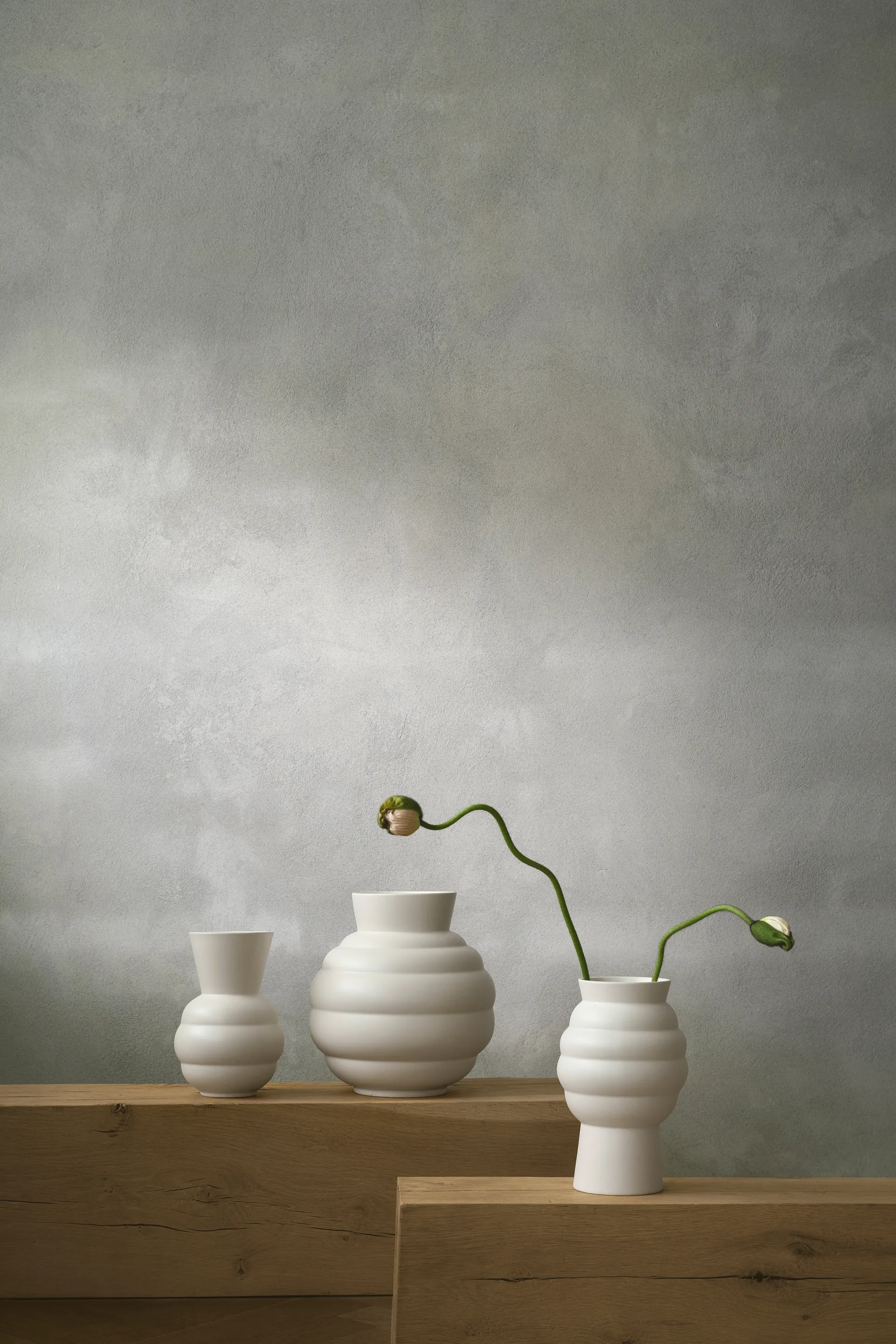 Tortus Archie vase No2 23.5 cm, White Knabstrup Keramik