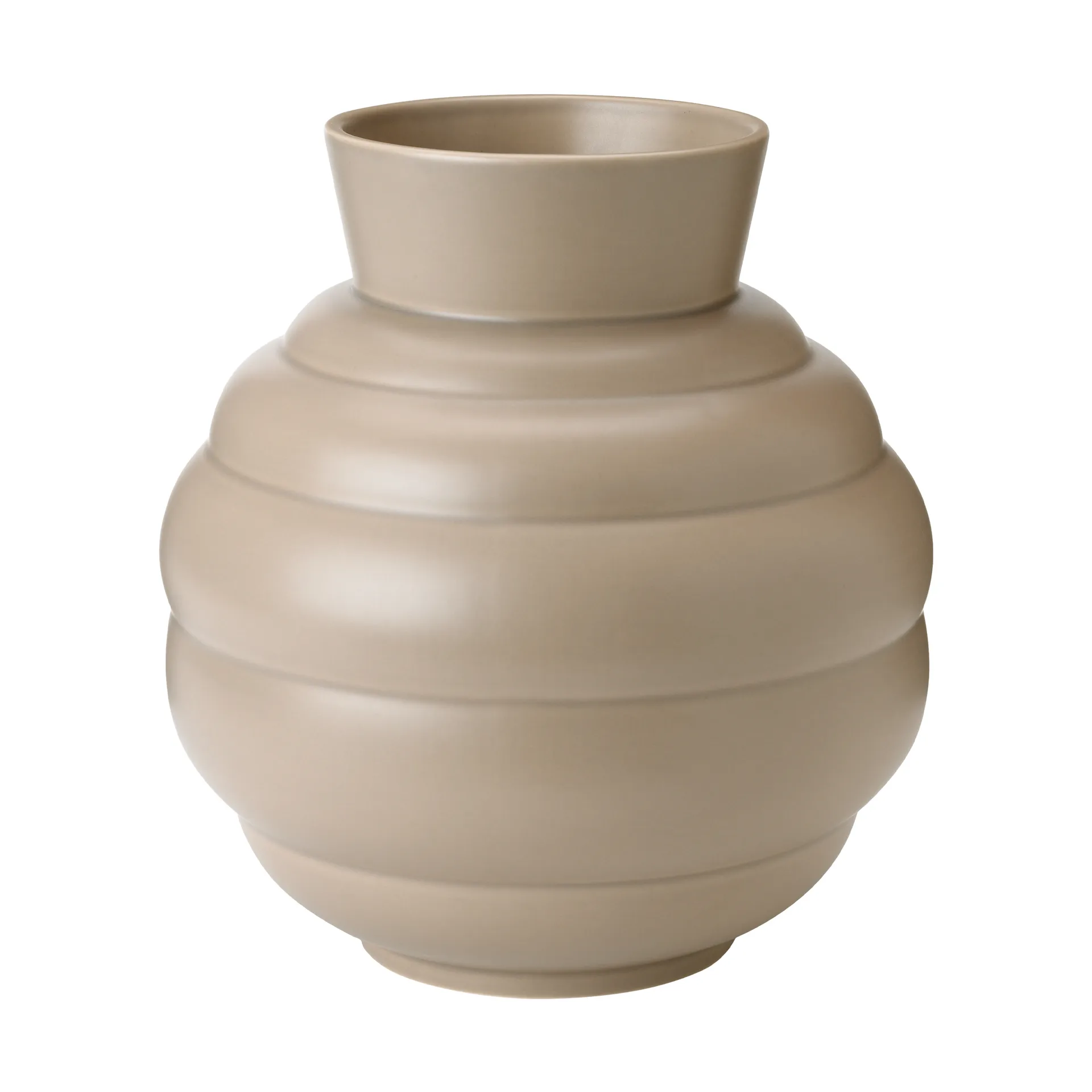 Tortus Archie vase No3 26.5 cm, Dark sand Knabstrup Keramik