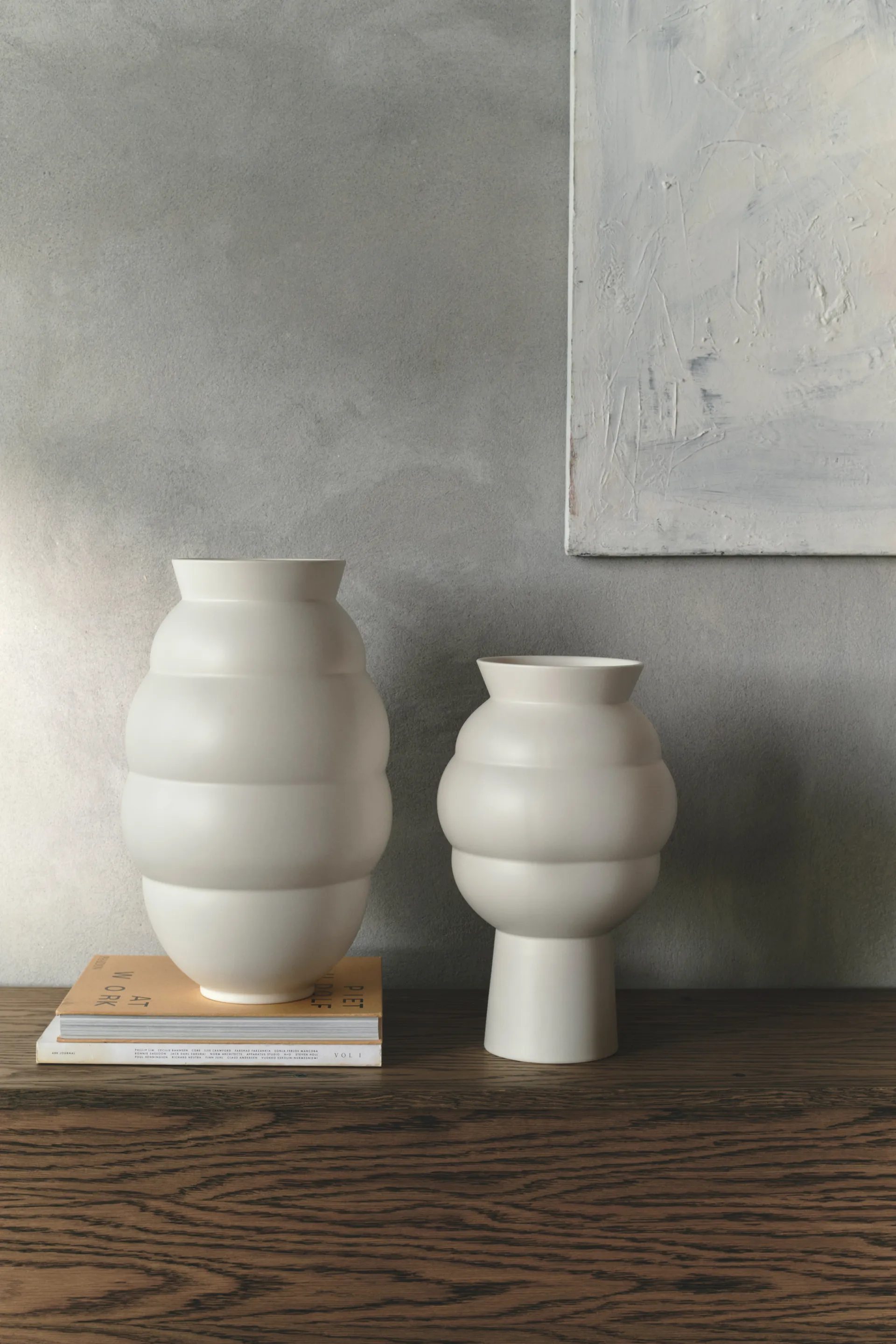Tortus Archie vase No4 37 cm, White Knabstrup Keramik