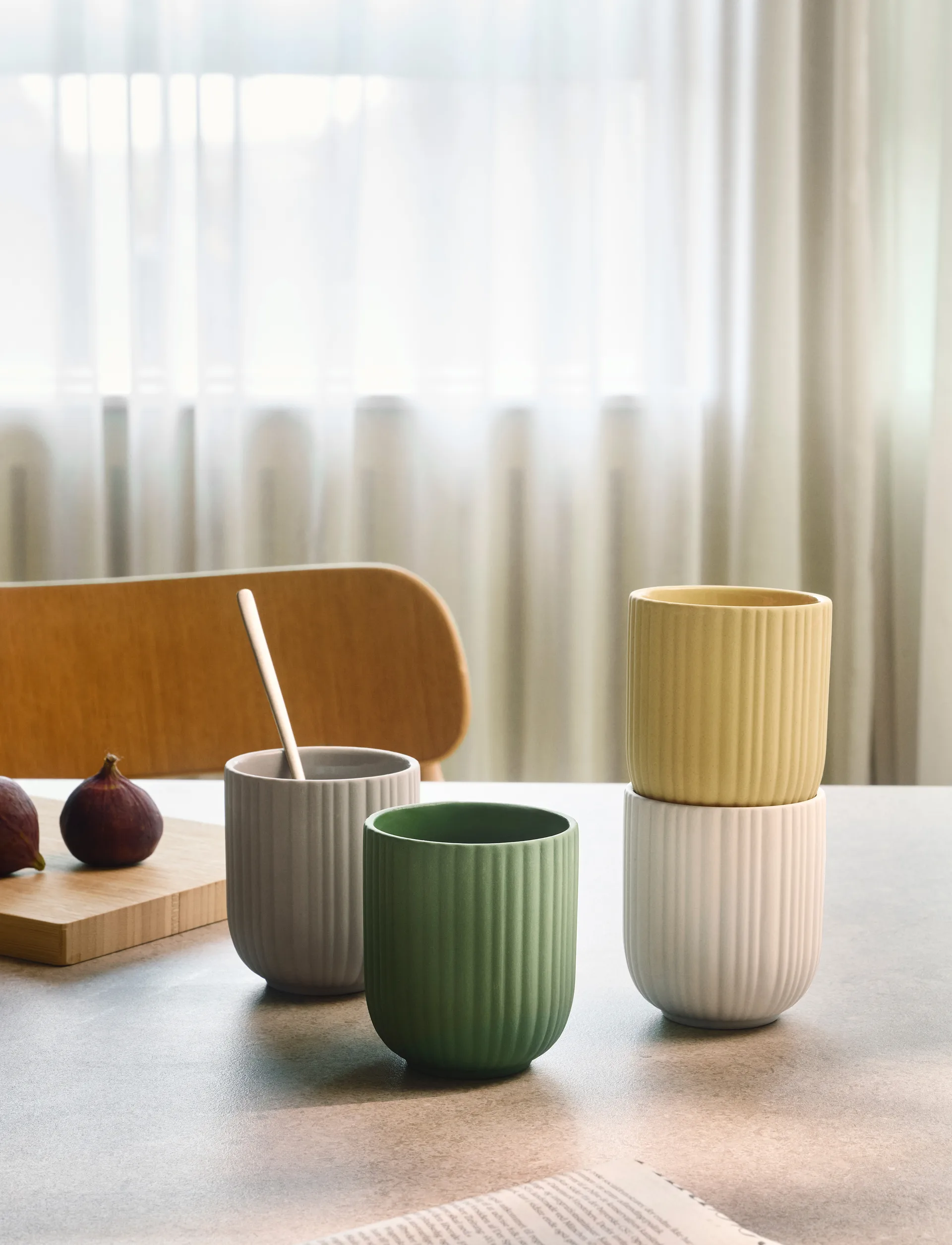 Verda mug 25 cl, Soft light grey Knabstrup Keramik