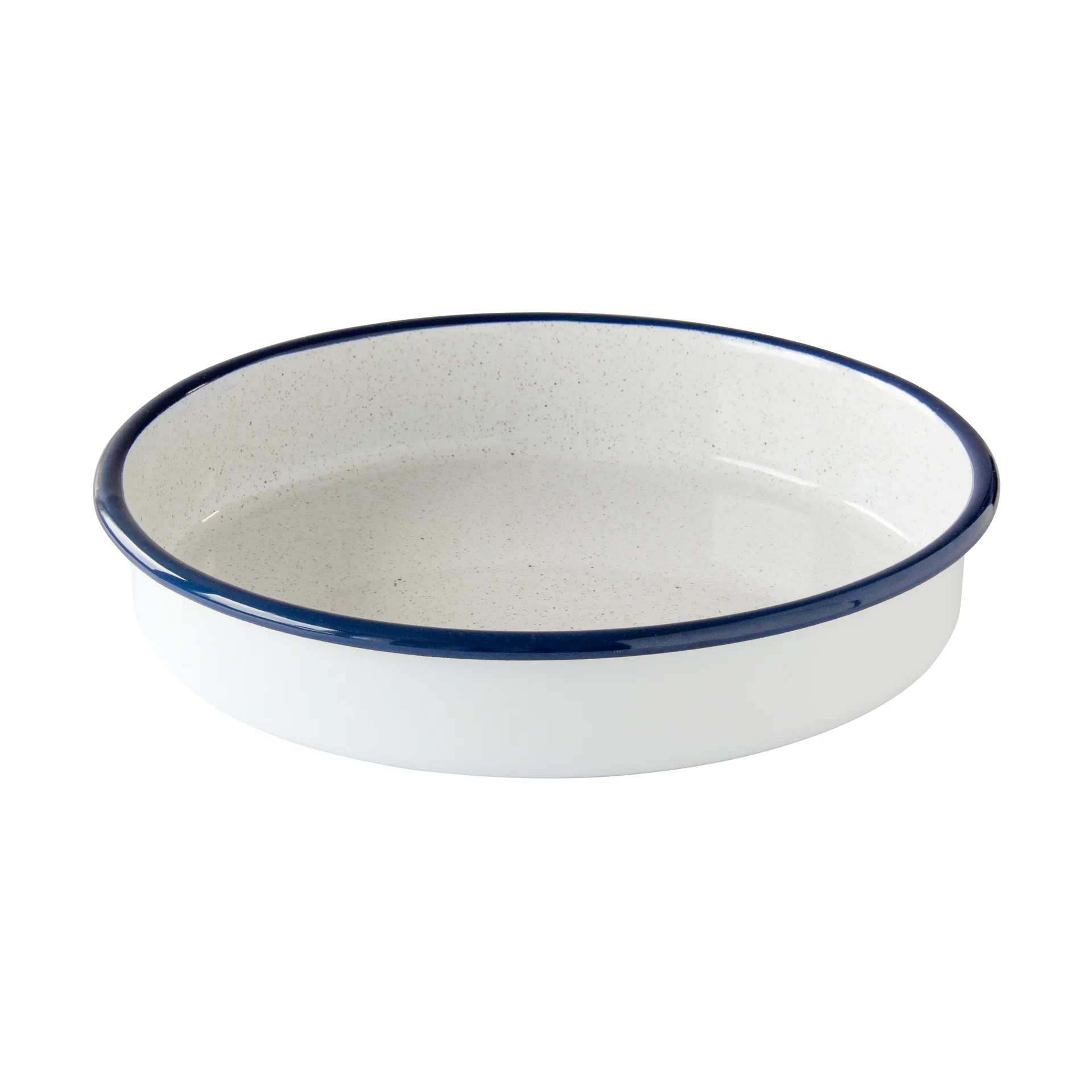 Kockums oven dish, Kockums white-blue, round, Ø28 cm Kockums Jernverk
