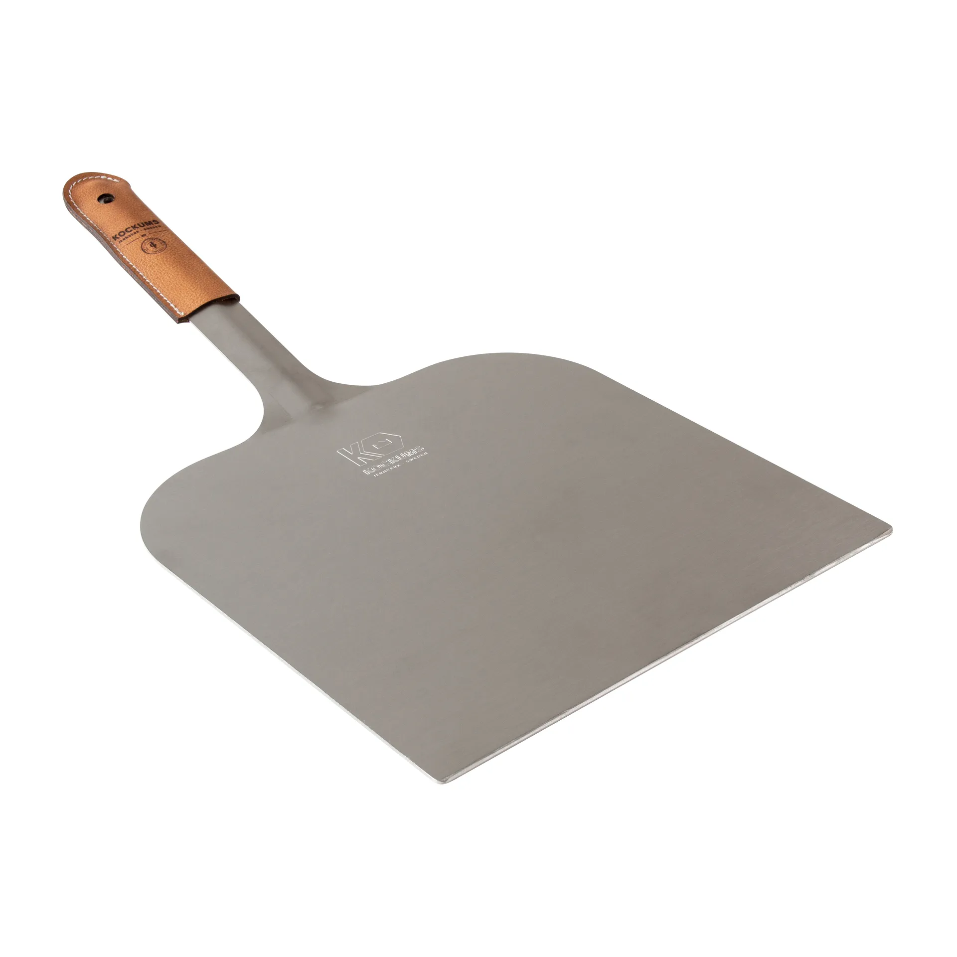 Kockums pizza spade 51x29 cm, Med leather handle Kockums Jernverk