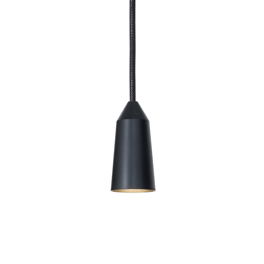Konsthantverk - Massiv Double Conic Pendant Black