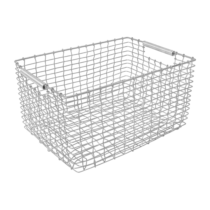 Rectangular 23 storage basket, Galvanised steel KORBO