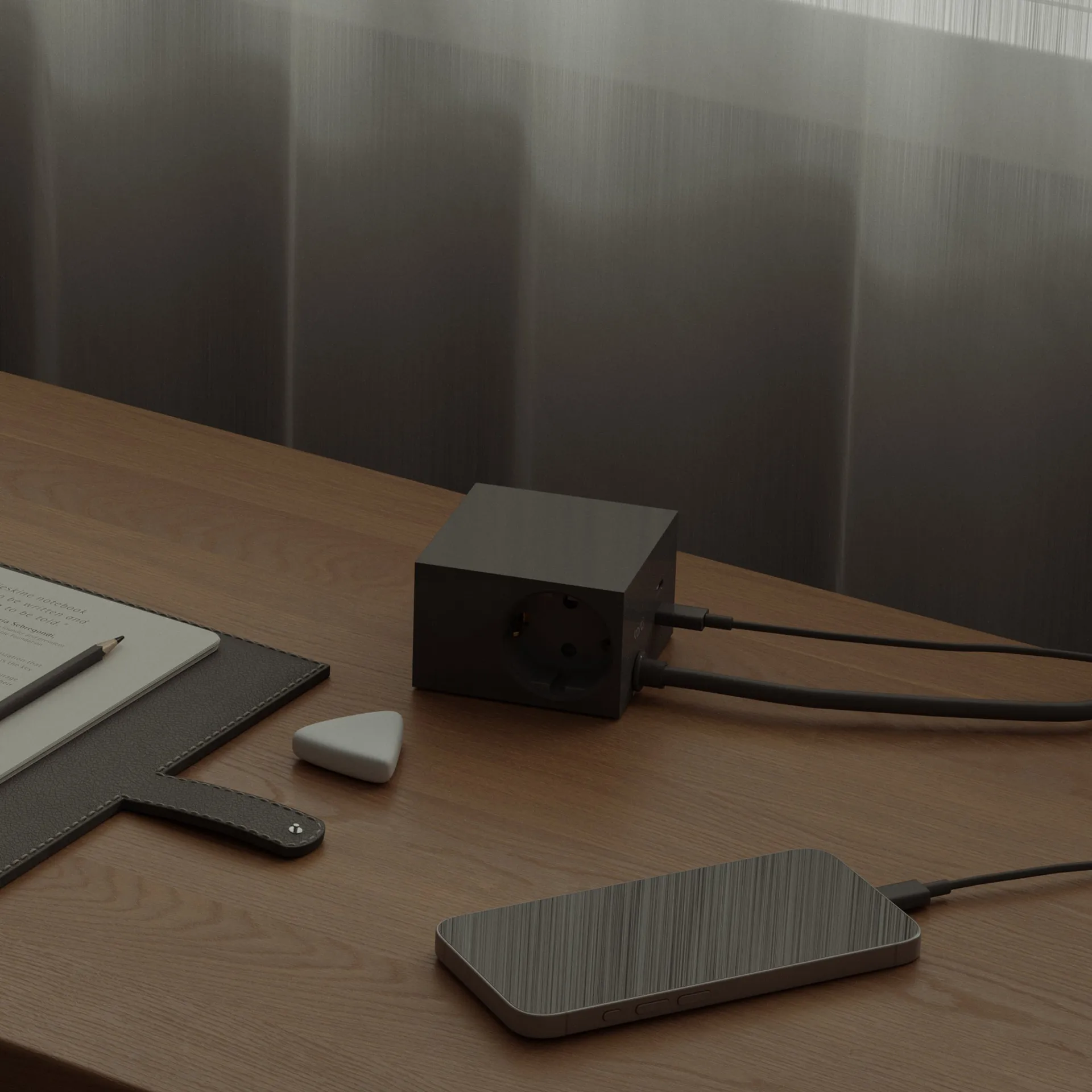 Cuboid+ outlet USB-C 30W 2 m, Black Kord