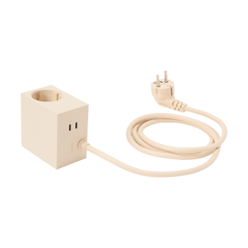 Cuboid+ outlet USB-C 30W 2 m - Pearled Ivory - Kord