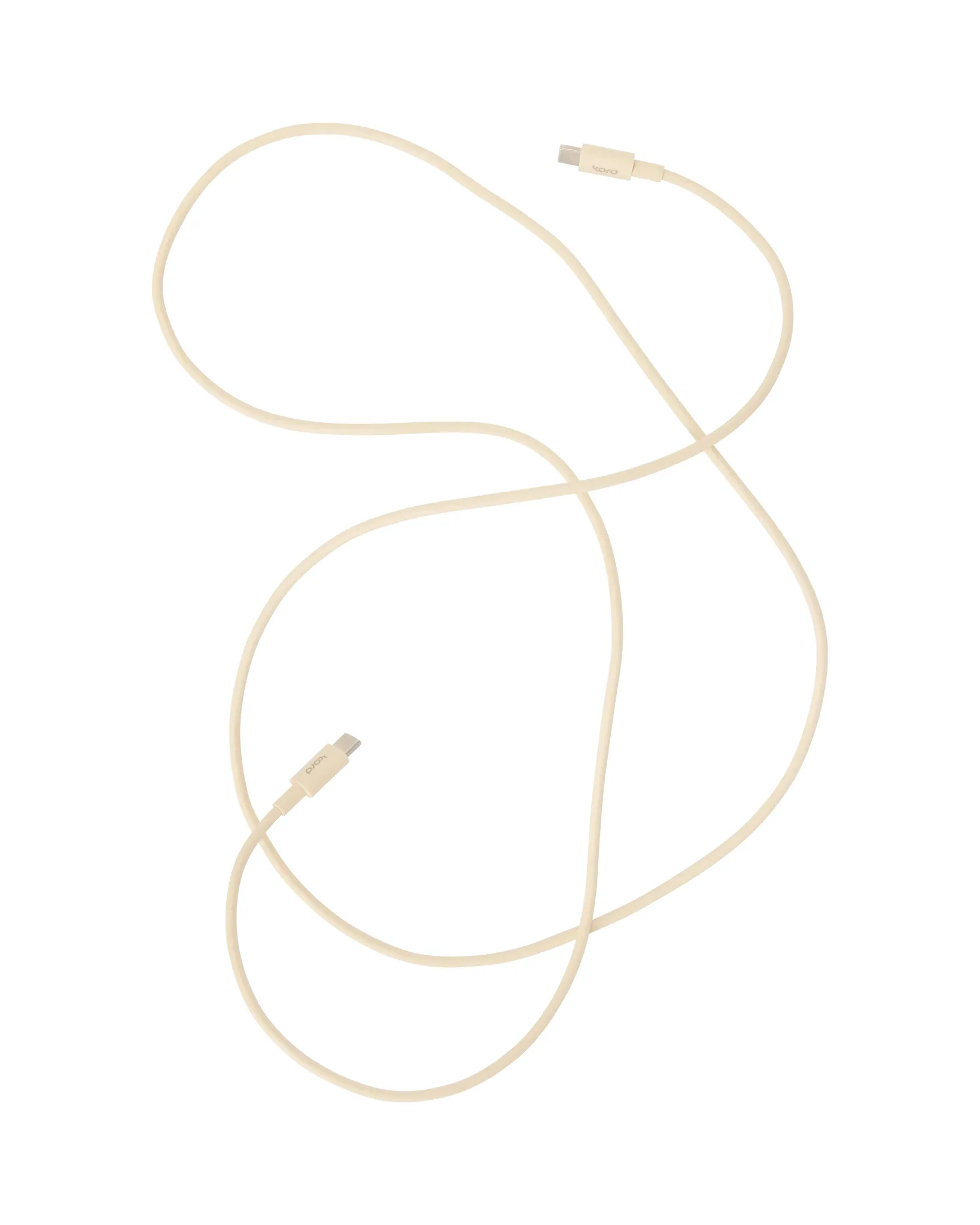 Kord USB-C to USB-C charging cable 1,8 m, Pearled Ivory Kord