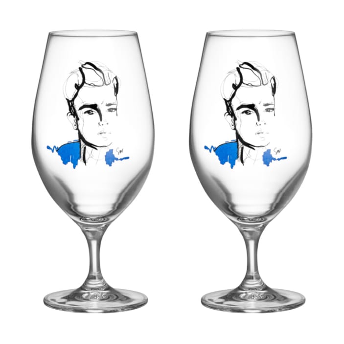 All about you beer glass 40 cl 2-pack, Celebrate him Kosta Boda