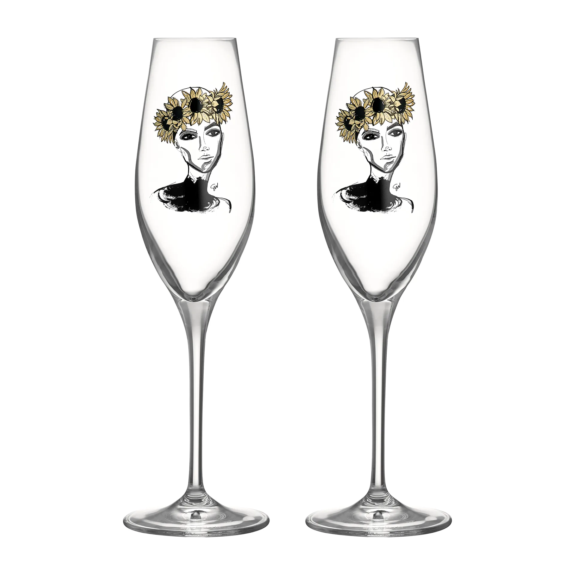 All about you champagne glass 24 cl 2-pack, Let's celebrate you Kosta Boda