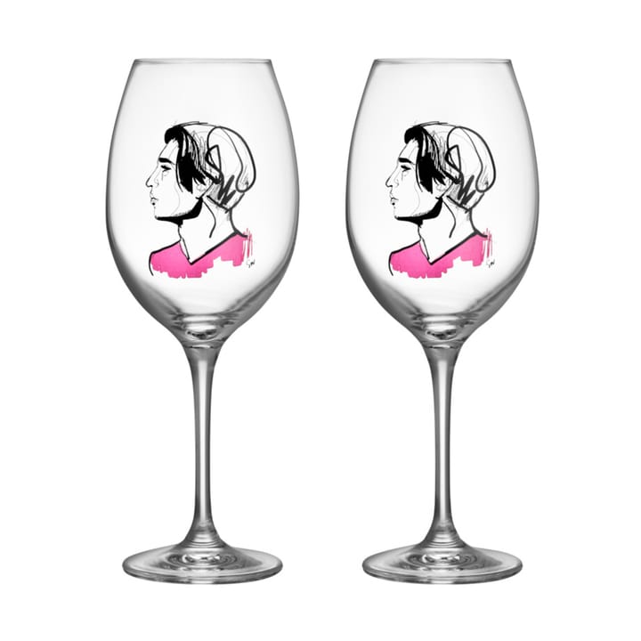 All about you wine glass 52 cl 2-pack, Embrace him Kosta Boda