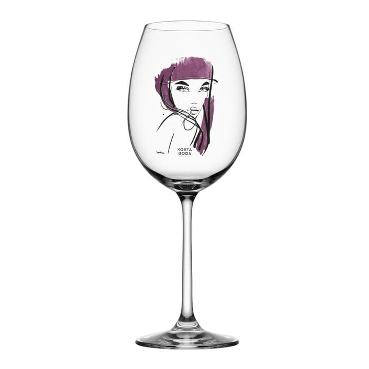 All about you wine glass 52 cl 2 pack, red Kosta Boda