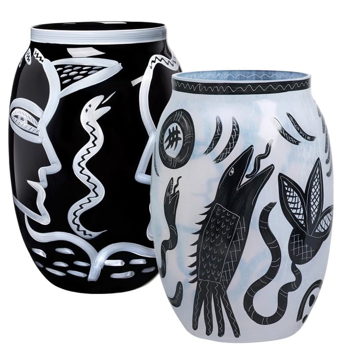 Caramba vase, white Kosta Boda