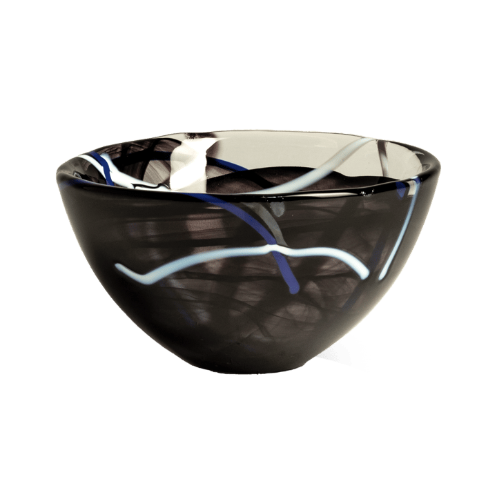 Contrast bowl 160 mm, Black Kosta Boda