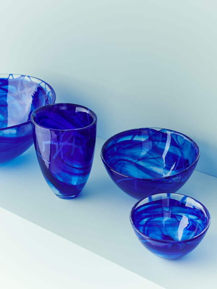 Contrast bowl 160 mm, Blue-blue Kosta Boda