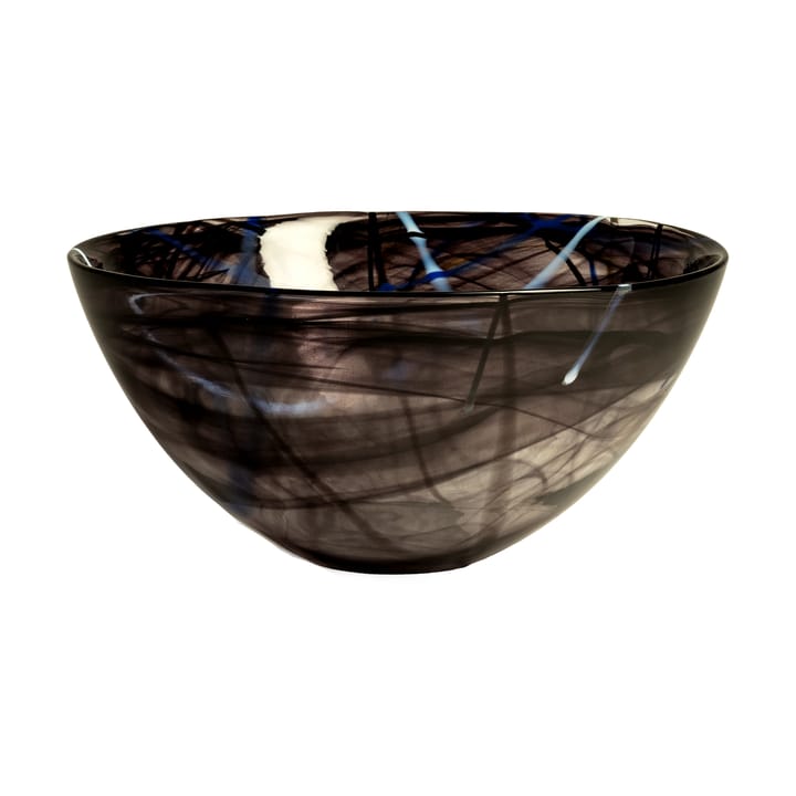 Contrast bowl 230 mm, Black Kosta Boda