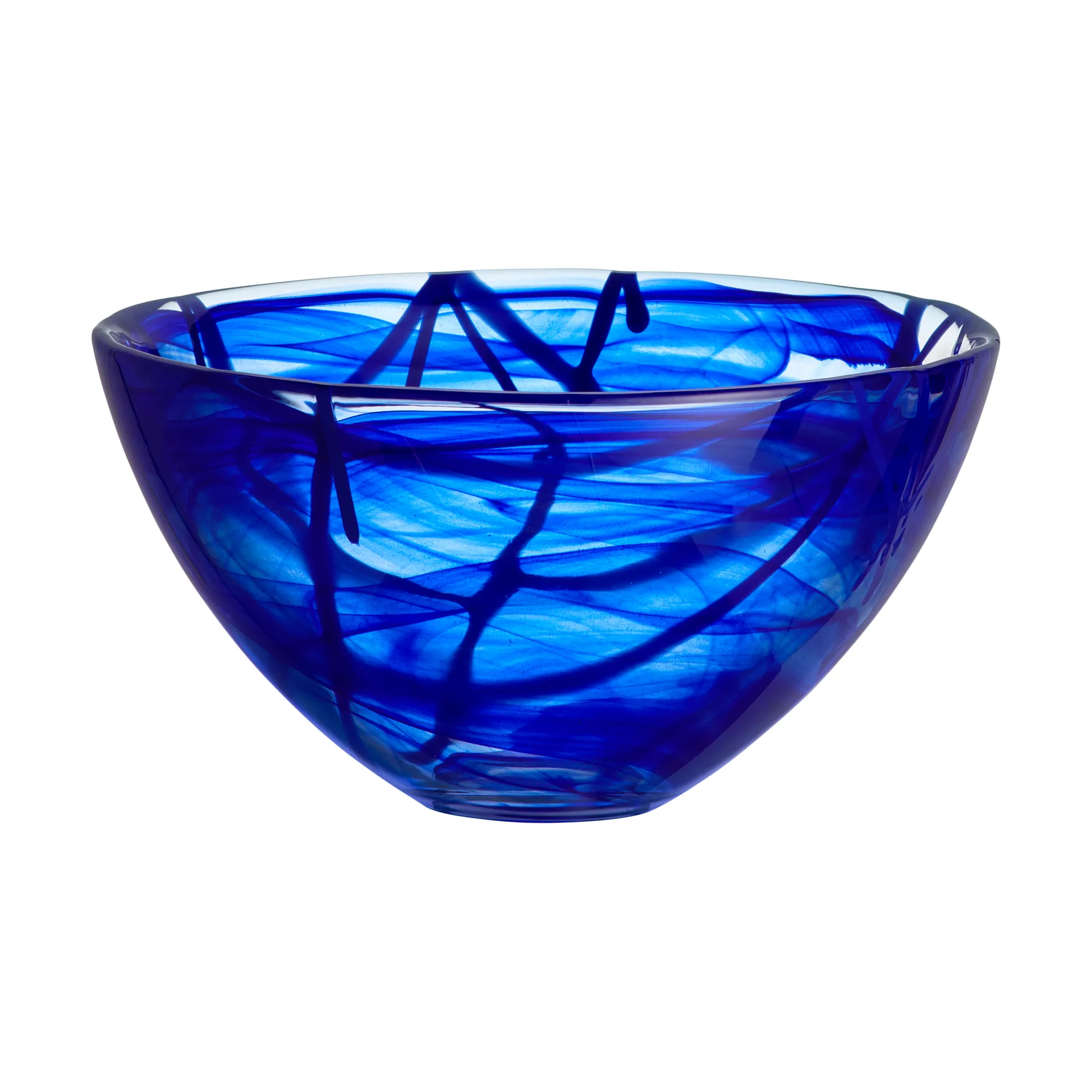 Contrast bowl 230 mm, Blue-blue Kosta Boda
