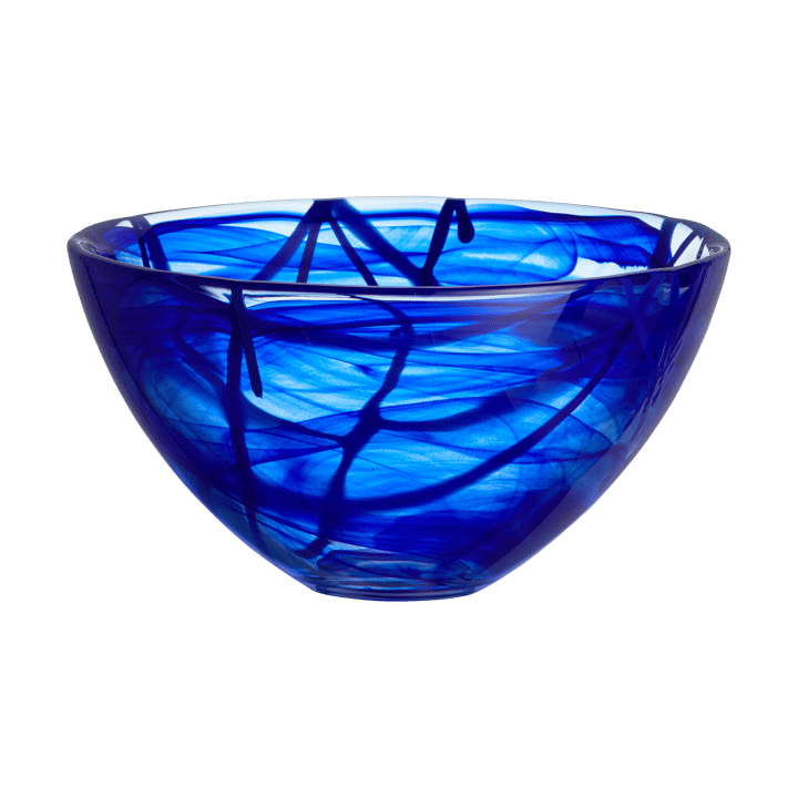 Contrast bowl 230 mm, Blue-blue Kosta Boda