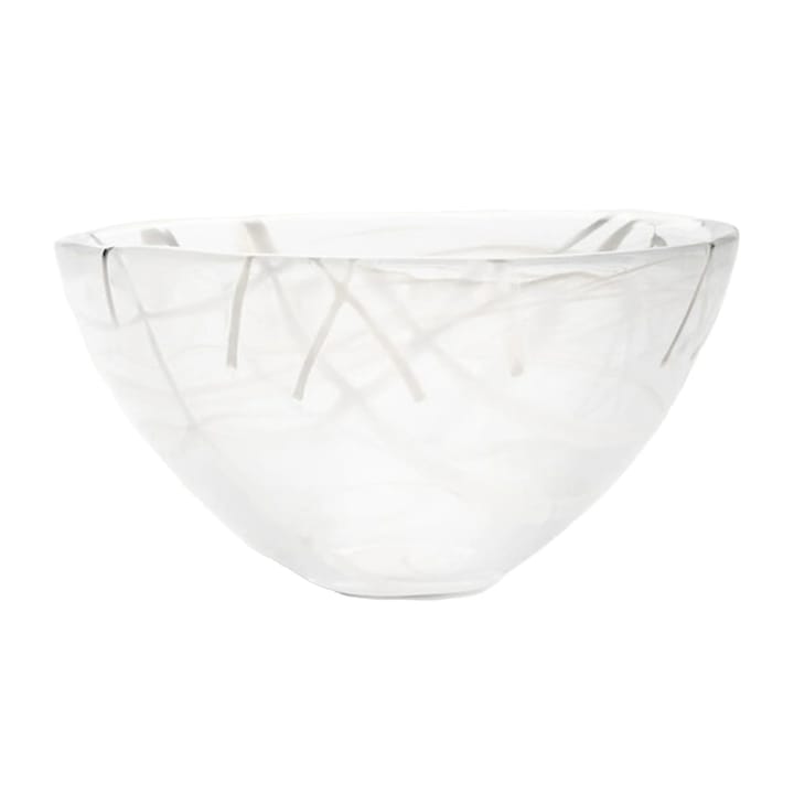 Contrast bowl 230 mm, White-white Kosta Boda