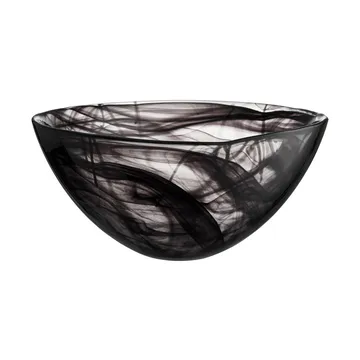 Contrast bowl 350 mm - Black-black - Kosta Boda