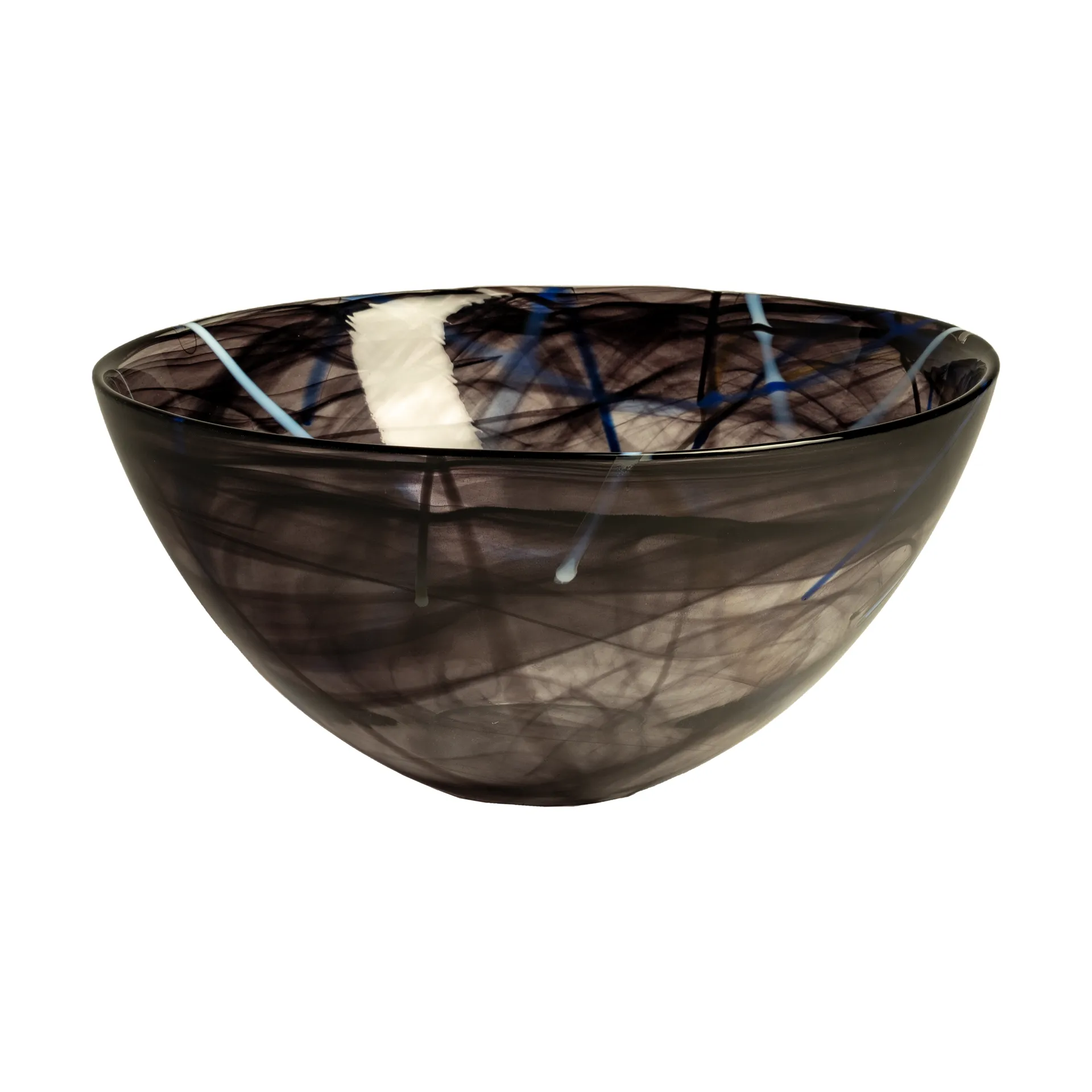 Contrast bowl 350 mm, Black Kosta Boda