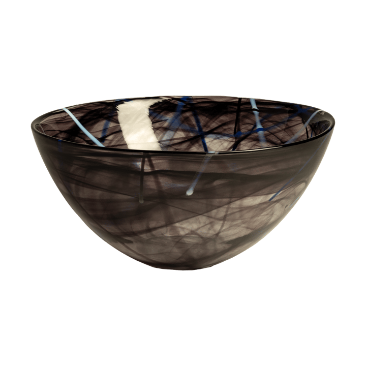Contrast bowl 350 mm, Black Kosta Boda