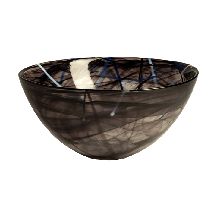 Contrast bowl 350 mm, Black Kosta Boda