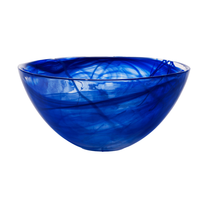Contrast bowl 350 mm, Blue-blue Kosta Boda