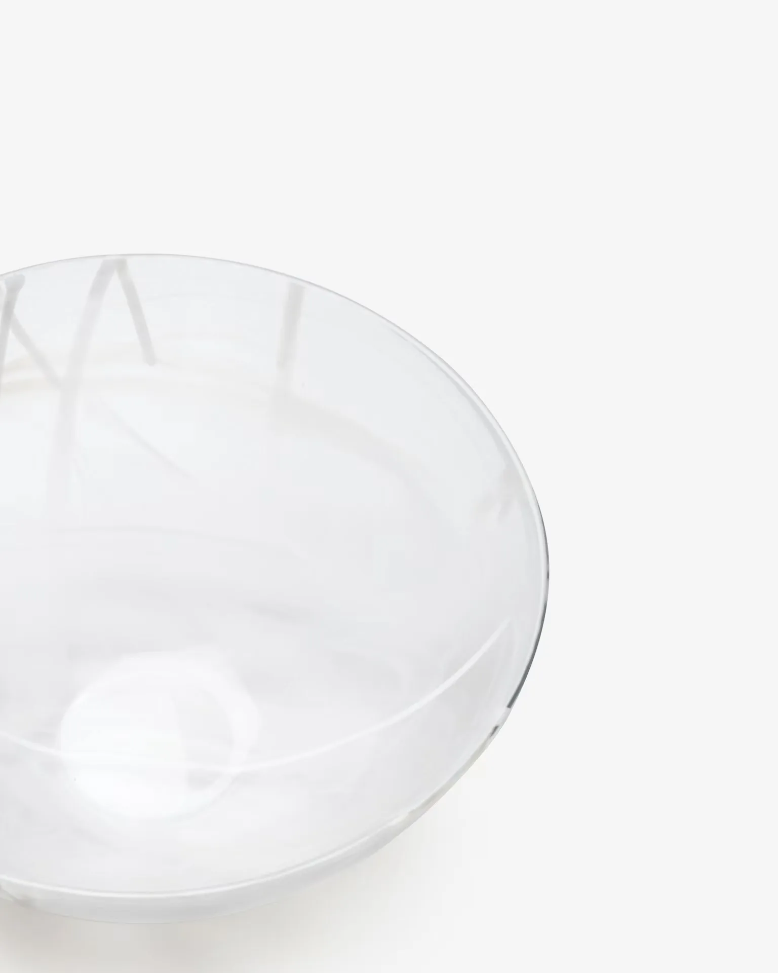 Contrast bowl 350 mm, White-white Kosta Boda