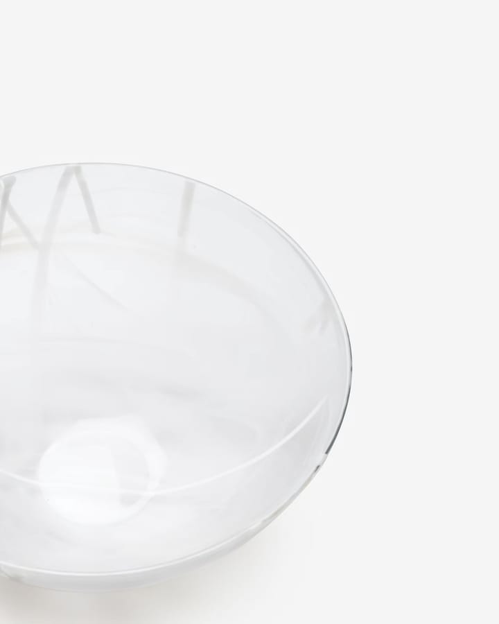 Contrast bowl 350 mm, White-white Kosta Boda