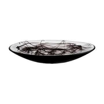 Contrast saucer 380 mm - Black-black - Kosta Boda