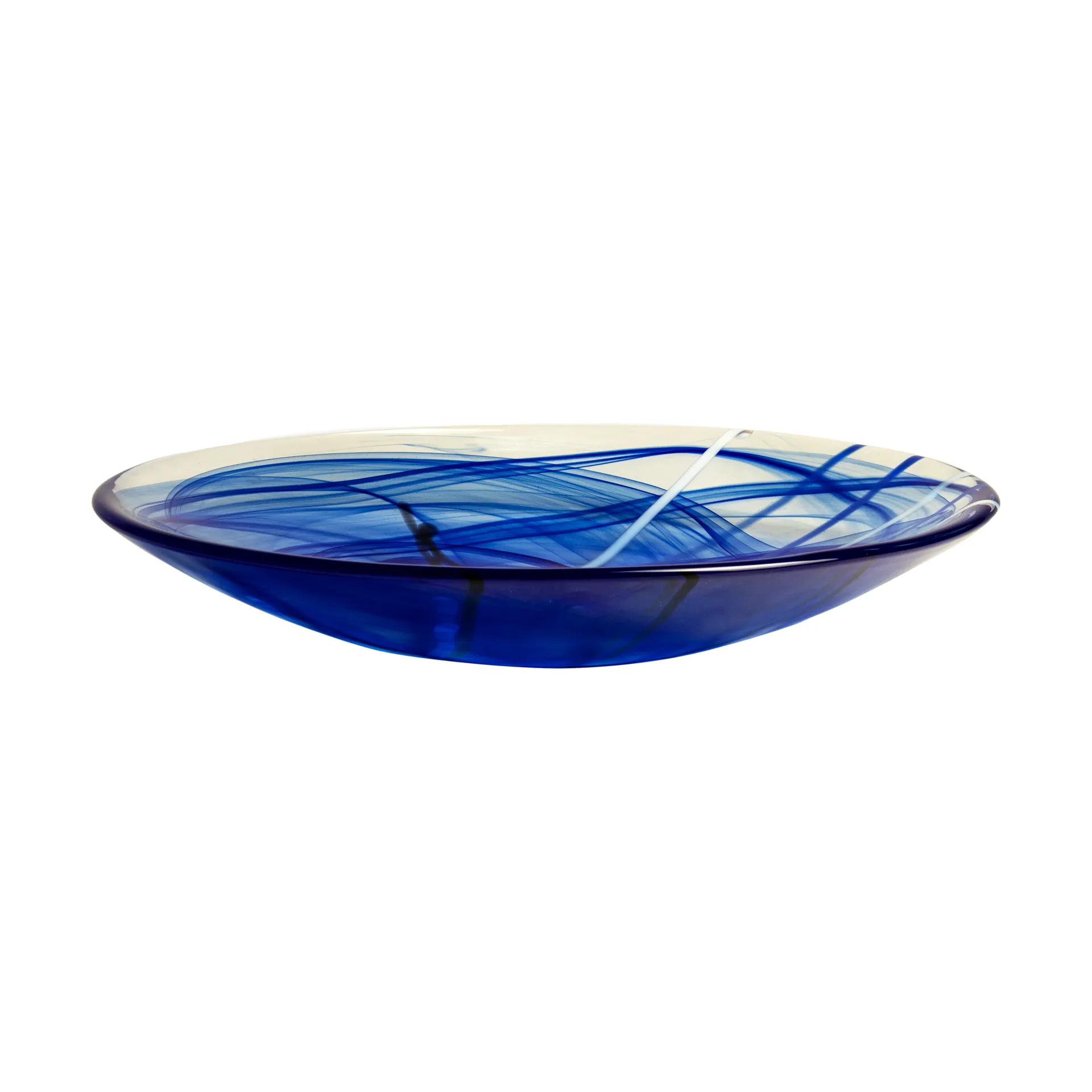 Contrast saucer 380 mm, Blue Kosta Boda