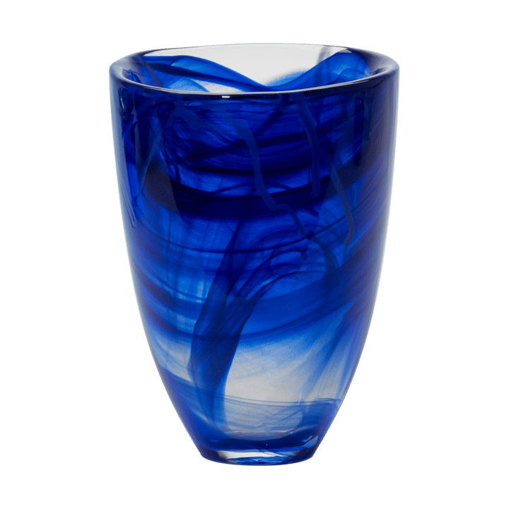Contrast vase 200 mm, Blue-blue Kosta Boda