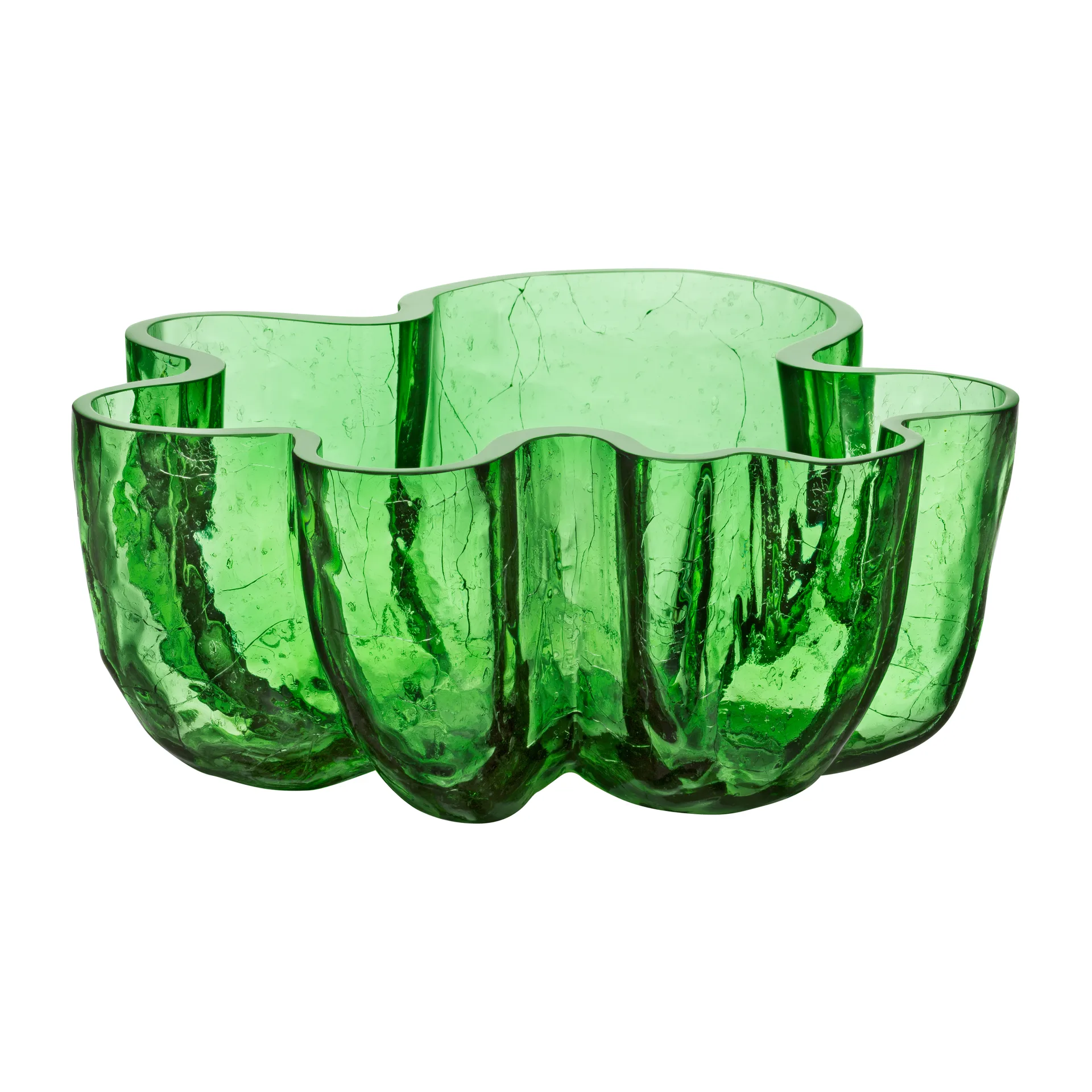 Crackle bowl 10,5 cm, Green Kosta Boda