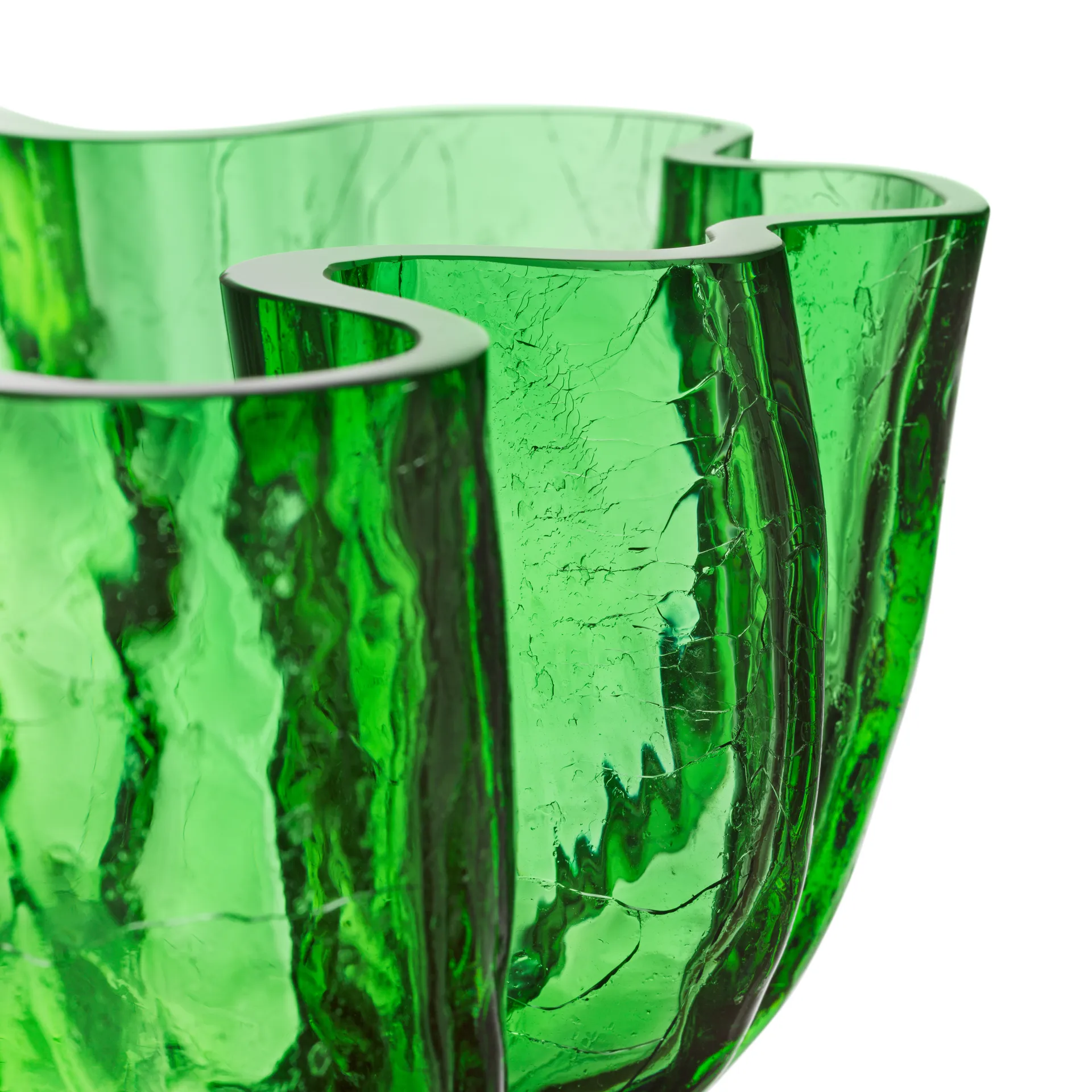 Crackle bowl 10,5 cm, Green Kosta Boda